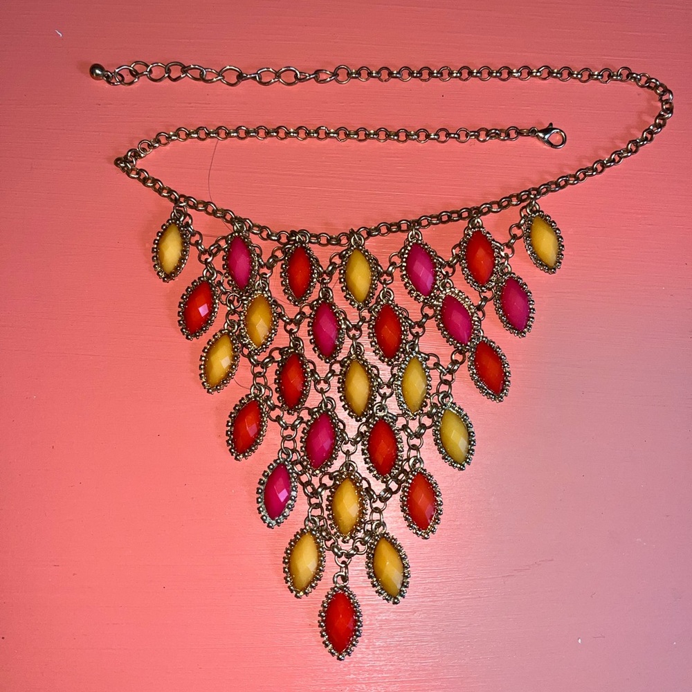 Fun Colorful Statement Necklace - image 2